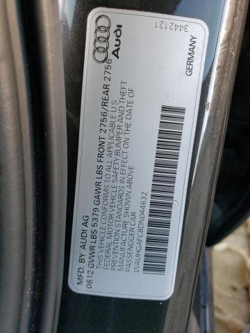 WAUHGAFC8DN044632 - 2013 AUDI A6 PRESTIGE ნაცრისფერი ფოტო 13