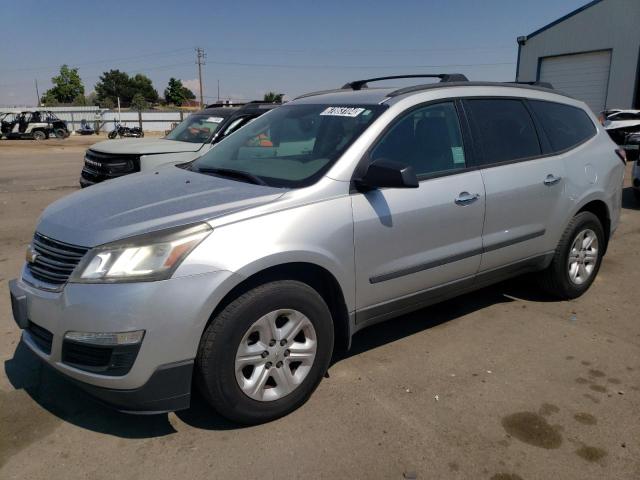 1GNKRFKD1FJ245207 - 2015 CHEVROLET TRAVERSE LS SILVER photo 1