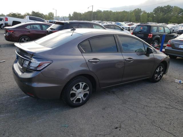 19XFB4F21DE001191 - 2013 HONDA CIVIC HYBRID GRAY photo 3