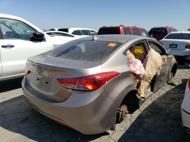 5NPDH4AE4DH394249 - 2013 HYUNDAI ELANTRA GLS TAN photo 3