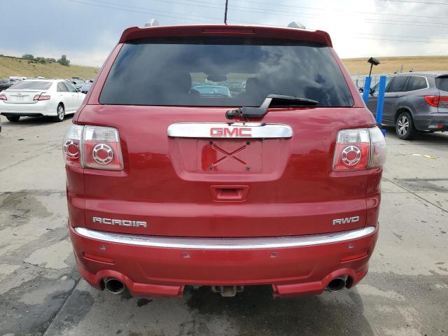 1GKKVTED6CJ343213 - 2012 GMC ACADIA DENALI RED photo 6