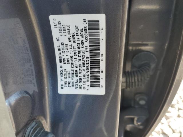 1HGCR2F59HA282308 - 2017 HONDA ACCORD SPORT Մոխրագույն լուսանկար 12