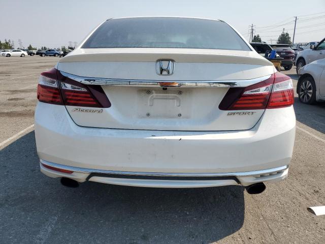 1HGCR2F5XGA083167 - 2016 HONDA ACCORD SPORT თეთრი ფოტო 6