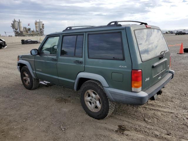 1J4FF28SXYL182837 - 2000 JEEP CHEROKEE SE GREEN photo 2