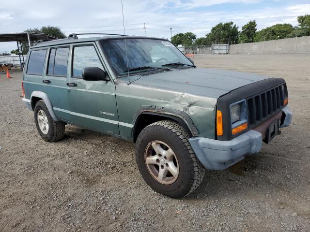 1J4FF28SXYL182837 - 2000 JEEP CHEROKEE SE GREEN photo 4