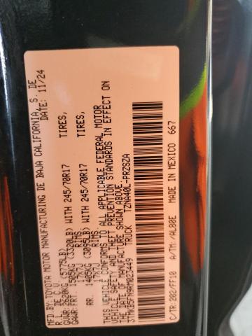 3TMKB5FN9RM023449 - 2024 TOYOTA TACOMA DOUBLE CAB أسود صورة 13