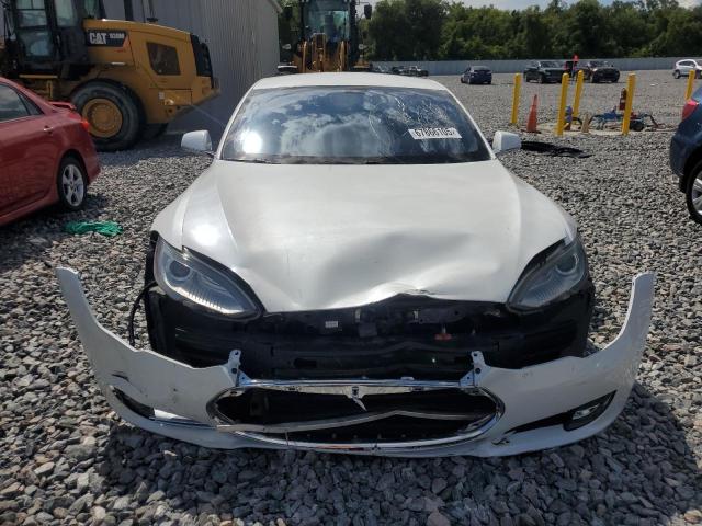 5YJSA1AG1DFP07493 - 2013 TESLA MODEL S WHITE photo 5