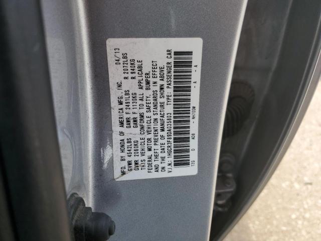 1HGCR3F89DA035803 - 2013 HONDA ACCORD EXL SILVER photo 12