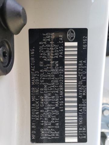 4T1G11AK8RU202121 - 2024 TOYOTA CAMRY SE NIGHT SHADE GRAY photo 13