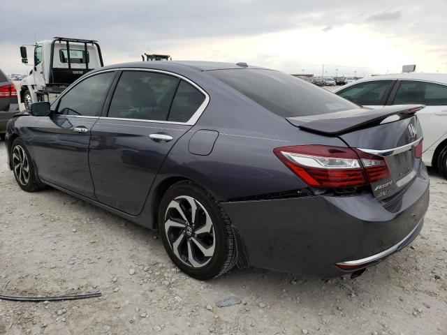 1HGCR3F81GA009698 - 2016 HONDA ACCORD EXL GRAY photo 2