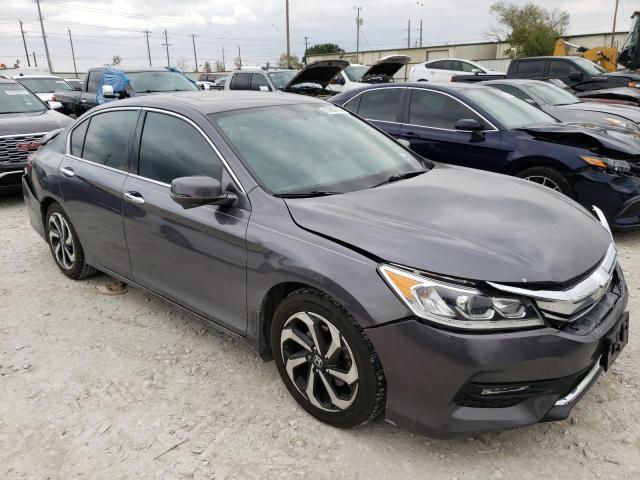 1HGCR3F81GA009698 - 2016 HONDA ACCORD EXL GRAY photo 4