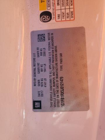 1G1FB1RX5J0121479 - 2018 CHEVROLET CAMARO LT Ağ foto 12