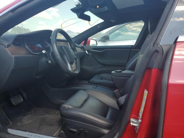 5YJSA1E25MF426991 - 2021 TESLA MODEL S 红色 照片 7