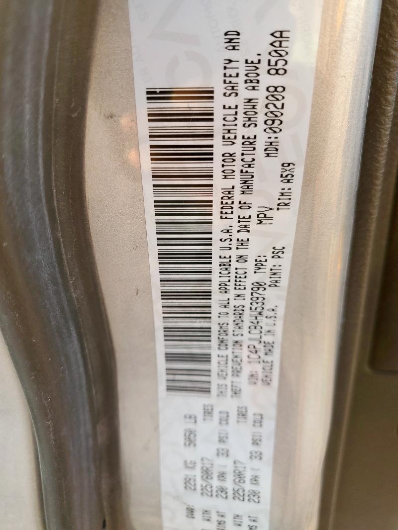 1C4PJLCB4HW539790 - 2017 JEEP CHEROKEE LATITUDE 灰色 照片 13