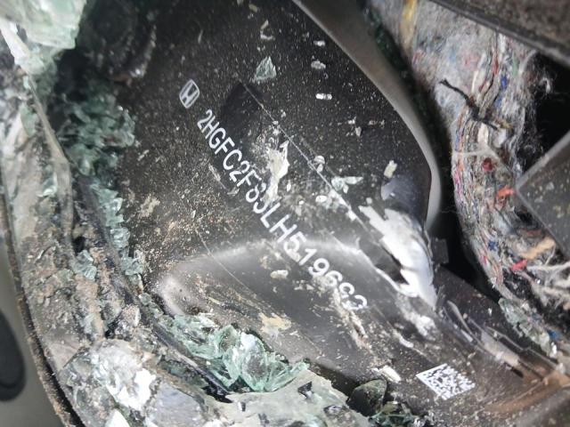 2HGFC2F85LH519699 - 2020 HONDA CIVIC SPORT WHITE photo 12