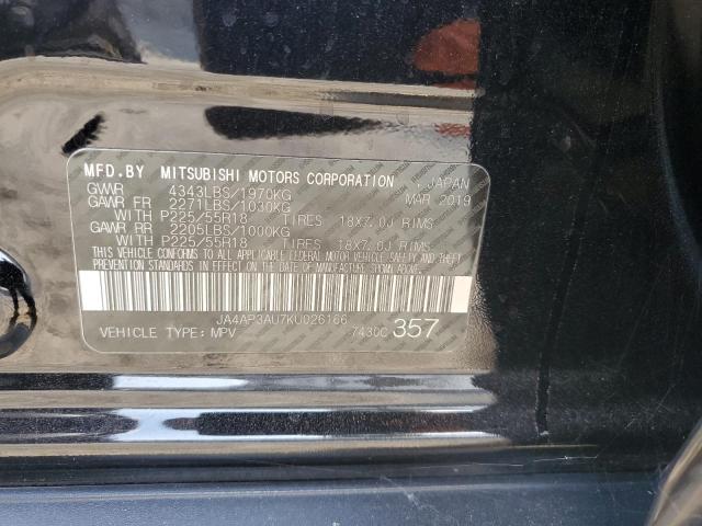 JA4AP3AU7KU026166 - 2019 MITSUBISHI OUTLANDER SPORT ES Qara foto 13