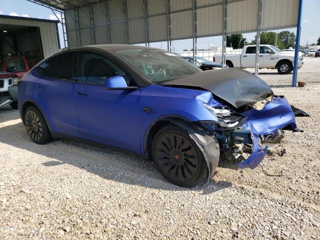 7SAYGDEE9PA091291 - 2023 TESLA MODEL Y Azul foto 4