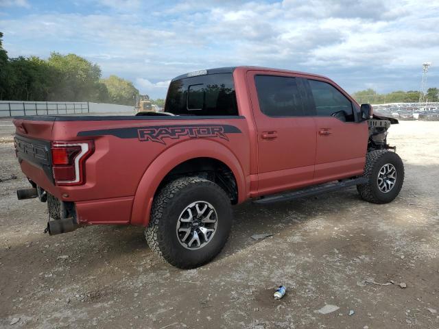 1FTFW1RG1HFB33115 - 2017 FORD F150 RAPTOR RED photo 3