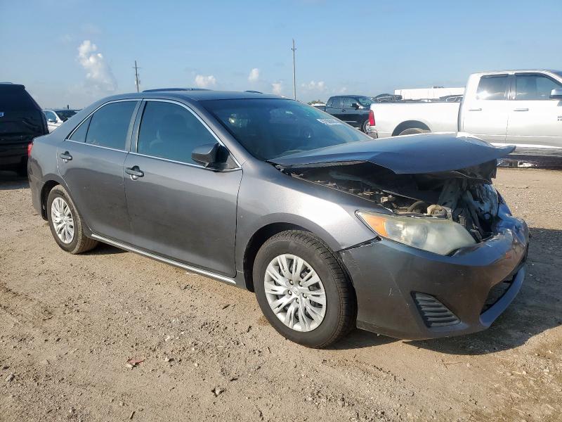 4T4BF1FKXDR276580 - 2013 TOYOTA CAMRY L GRAY photo 4