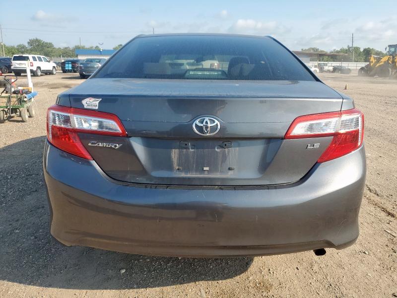 4T4BF1FKXDR276580 - 2013 TOYOTA CAMRY L GRAY photo 6