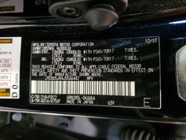 JTEBU5JR4J5536442 - 2018 TOYOTA 4RUNNER SR5/SR5 PREMIUM 黑色 照片 13