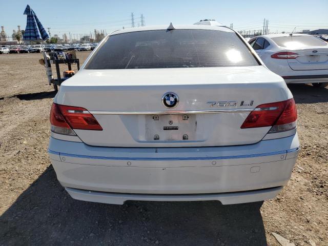 WBAHN83547DT76758 - 2007 BMW 750 WHITE photo 6