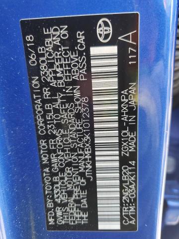 JTNKHMBX3K1012378 - 2019 TOYOTA C-HR XLE 蓝色 照片 13