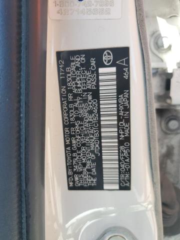 JTDKDTB31C1524620 - 2012 TOYOTA PRIUS C 白色 照片 13