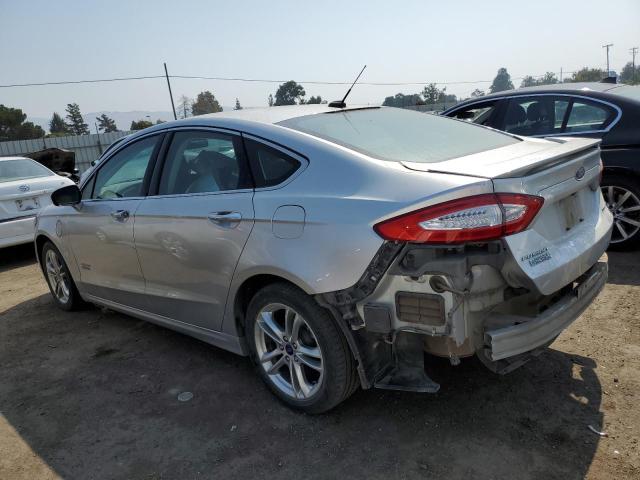 3FA6P0SU4FR147586 - 2015 FORD FUSION TITANIUM PHEV SILVER photo 2