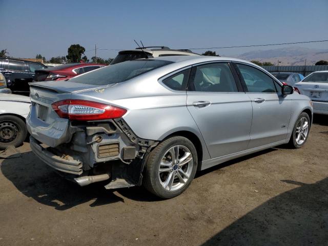 3FA6P0SU4FR147586 - 2015 FORD FUSION TITANIUM PHEV SILVER photo 3