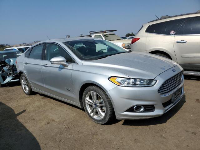 3FA6P0SU4FR147586 - 2015 FORD FUSION TITANIUM PHEV SILVER photo 4