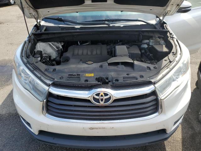 5TDJKRFH8FS078127 - 2015 TOYOTA HIGHLANDER XLE WHITE photo 12
