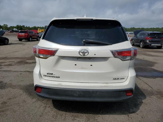 5TDJKRFH8FS078127 - 2015 TOYOTA HIGHLANDER XLE WHITE photo 6