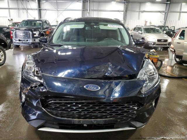 1FMCU9J96MUB35609 - 2021 FORD ESCAPE TITANIUM BLUE photo 5