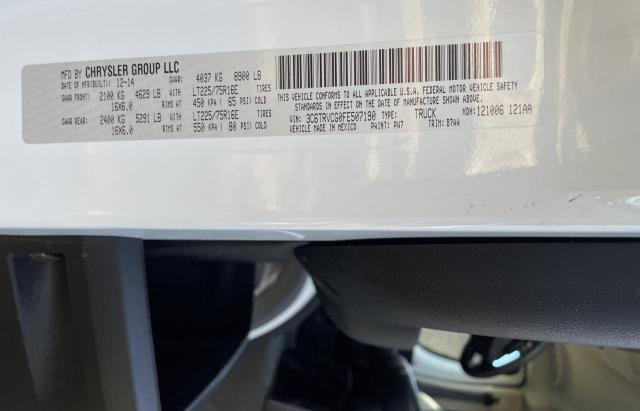 3C6TRVCG0FE507190 - 2015 RAM PROMASTER 2500 HIGH أبيض صورة 10