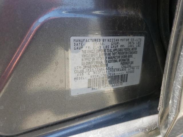 3N1AB7AP9JL653033 - 2018 NISSAN SENTRA S GRAY photo 12