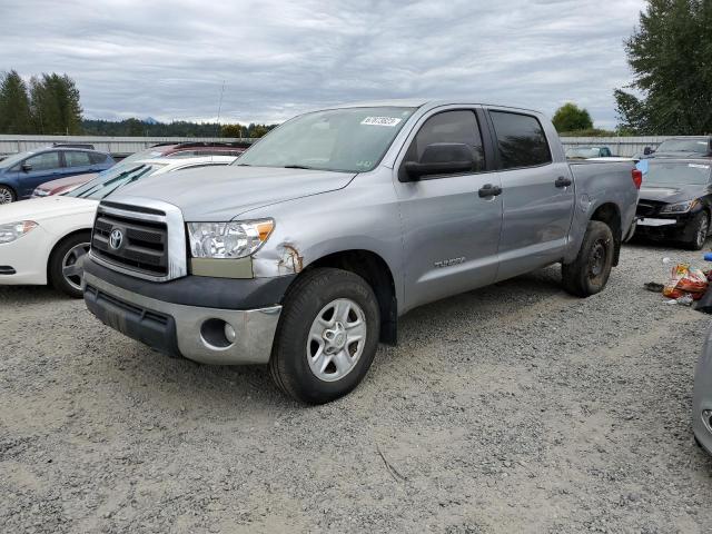 5TFEM5F15AX016100 - 2010 TOYOTA TUNDRA CREWMAX SR5 GRAY photo 1