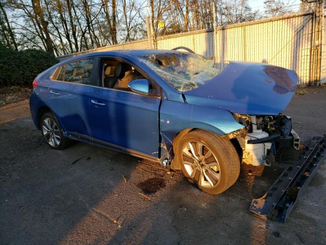 KMHC05LC6JU073217 - 2018 HYUNDAI IONIQ LIMITED BLUE photo 4