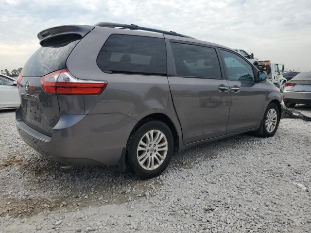 5TDYK3DC0FS622106 - 2015 TOYOTA SIENNA XLE GRAY photo 3