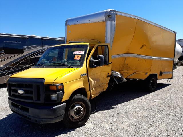 1FDWE3FSXEDA41432 - 2014 FORD ECONOLINE E350 SUPER DUTY CUTAWAY VAN YELLOW photo 1