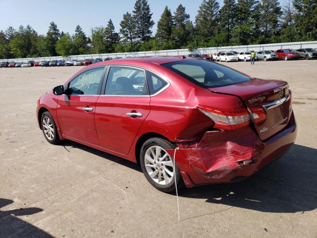 3N1AB7AP8DL658941 - 2013 NISSAN SENTRA S BURGUNDY photo 2