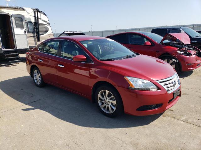 3N1AB7AP8DL658941 - 2013 NISSAN SENTRA S BURGUNDY photo 4