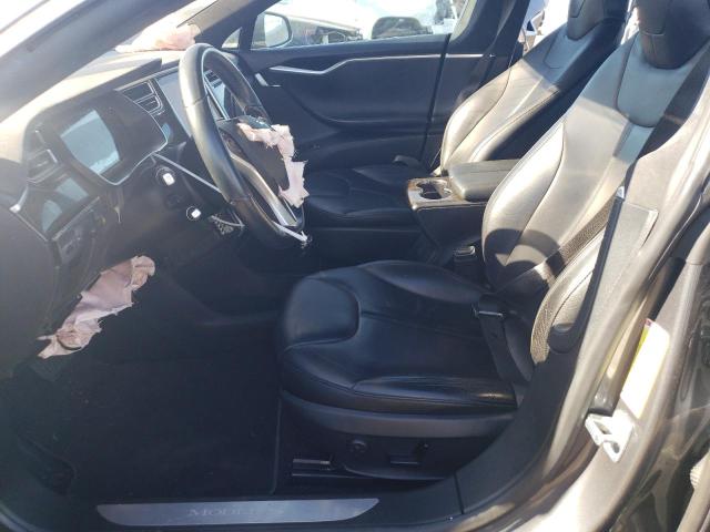 5YJSA1S14EFP62161 - 2014 TESLA MODEL S Grau Foto 7