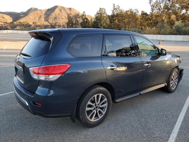 5N1AR2MN9EC676847 - 2014 NISSAN PATHFINDER S BLUE photo 3