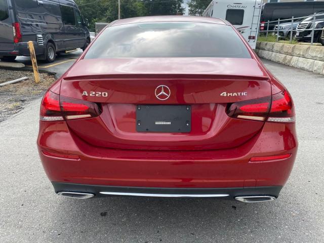 W1K3G4FB6MJ286547 - 2021 MERCEDES-BENZ A 220 4MATIC RED photo 6