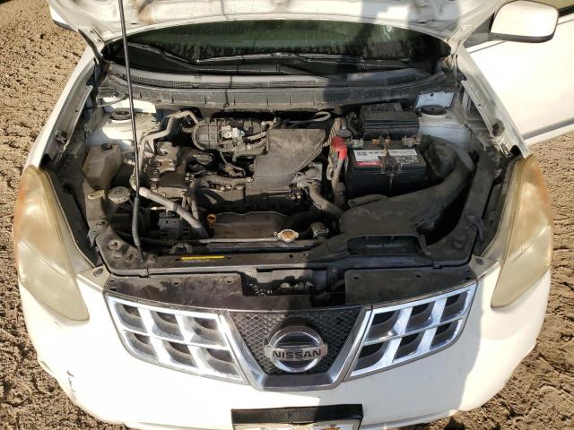 JN8AS5MT0DW536194 - 2013 NISSAN ROGUE S WHITE photo 11