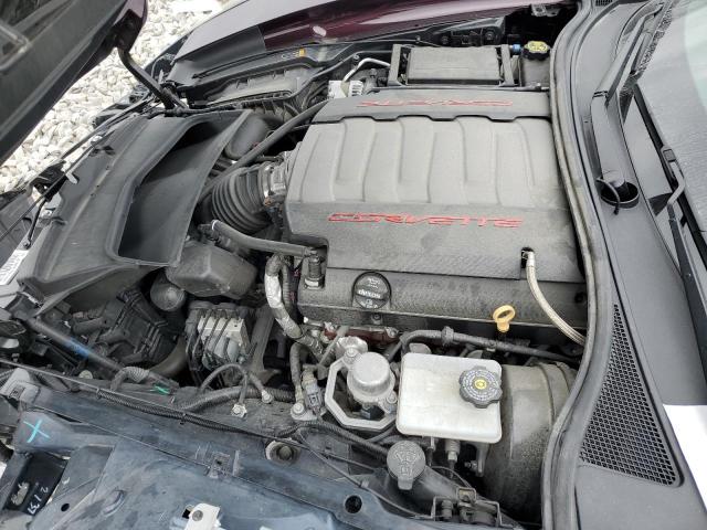 1G1YB2D78H5110592 - 2017 CHEVROLET CORVETTE STINGRAY 1LT MAROON photo 11