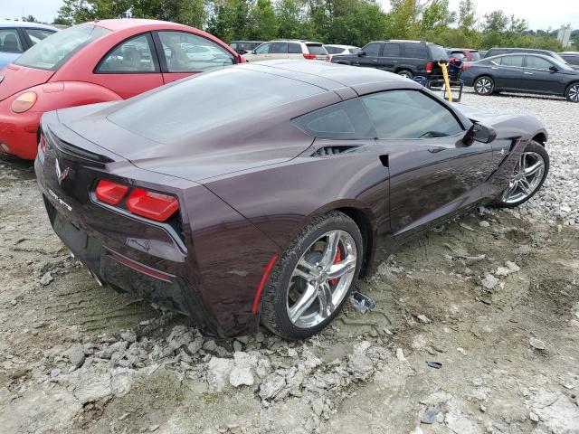 1G1YB2D78H5110592 - 2017 CHEVROLET CORVETTE STINGRAY 1LT MAROON photo 3