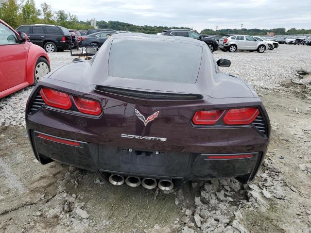 1G1YB2D78H5110592 - 2017 CHEVROLET CORVETTE STINGRAY 1LT MAROON photo 6