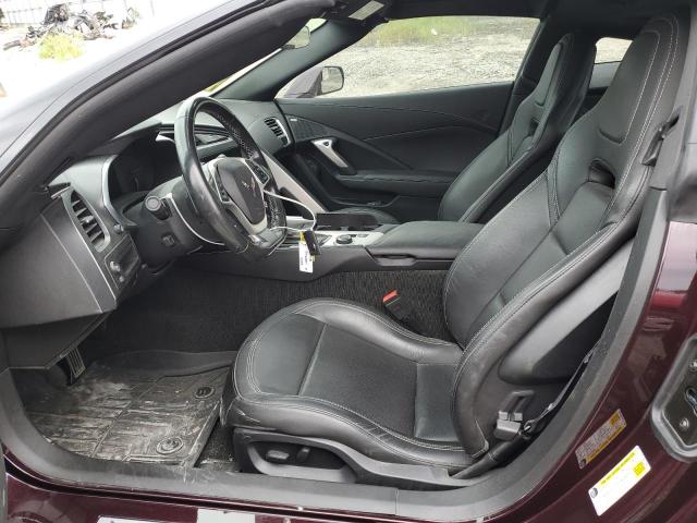 1G1YB2D78H5110592 - 2017 CHEVROLET CORVETTE STINGRAY 1LT MAROON photo 7